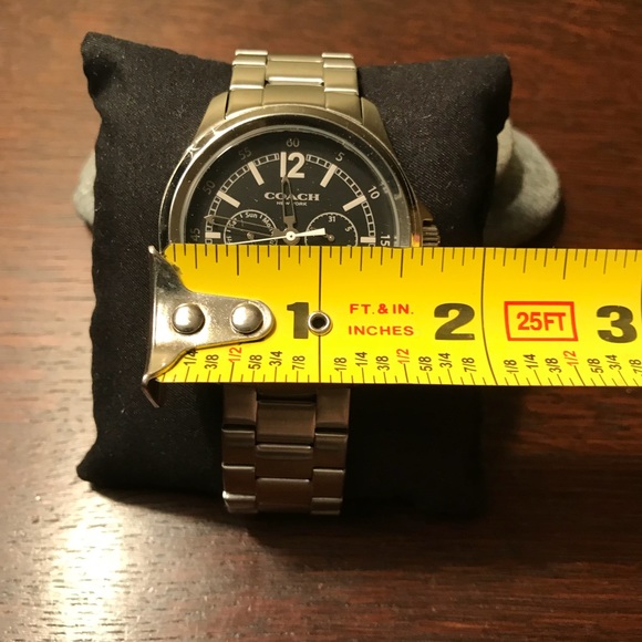 Genuine Coach Men’s Barrow Round Watch 42mm Silver - Picture 7 of 8